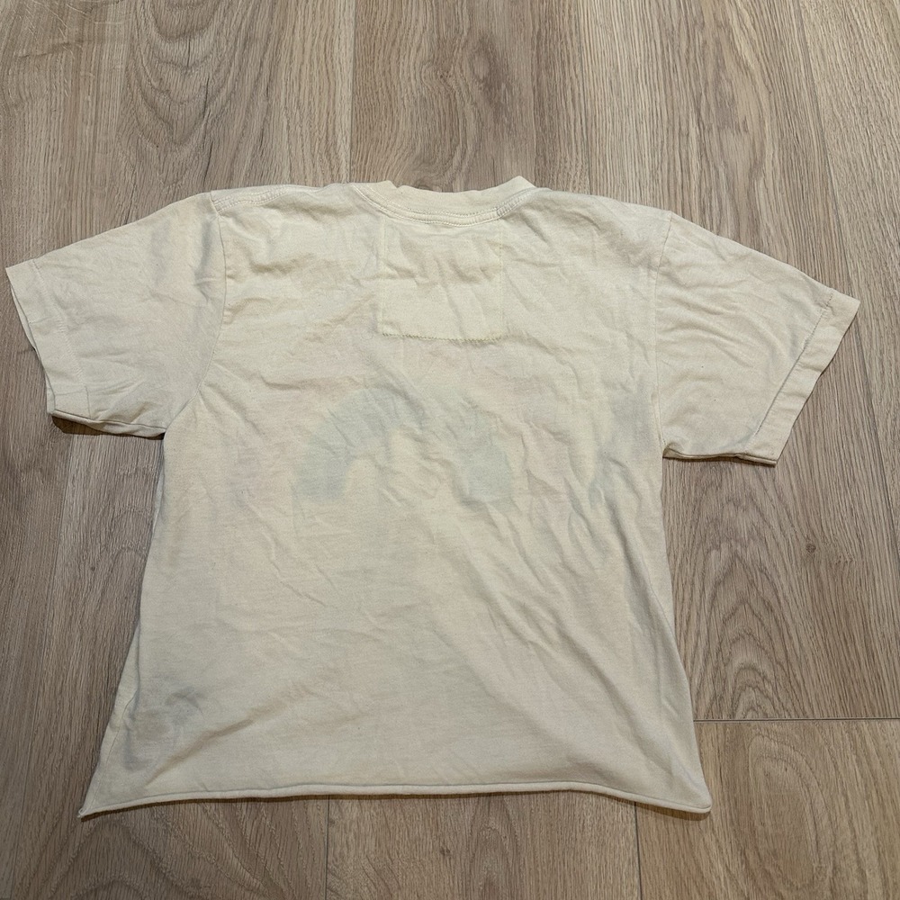 Aviator Nation Womens Ivory Bug Rainbow Boyfriend Tee Logo Graphic Sz XS Cropped - Picture 7 of 7